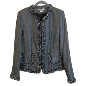 Hygard Fringed Blazer - Designer - Size 10 - NEVER WORN